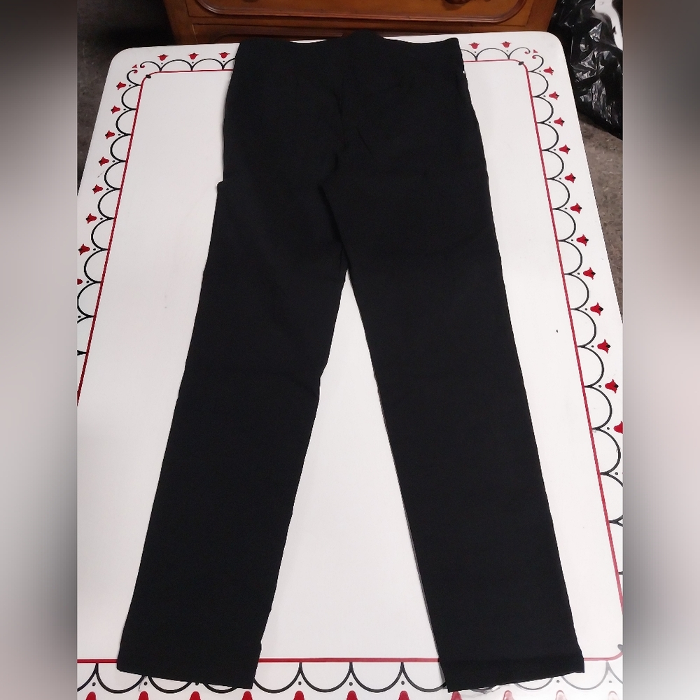 Black Daily Thread Straight-Leg Pants - Picture 3 of 3